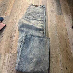Reclaimed Vintage Men's Faded Blue Straight Jeans